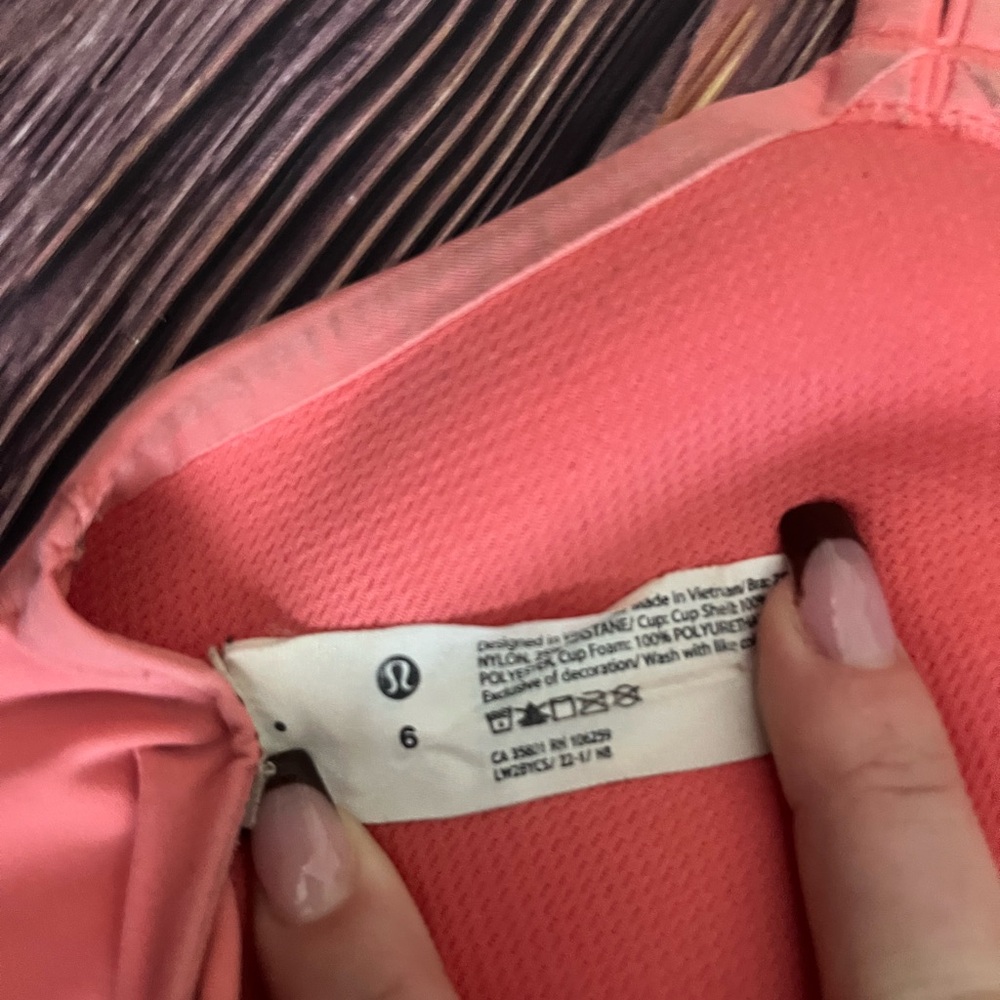 Lululemon Pink Sports Bra - Picture 3 of 3